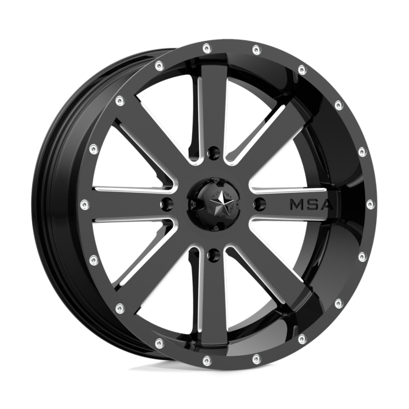 MSA Offroad Wheel- UTV- MA34 18X7 4X137 G-BLK MILL 00MM (sold individually)