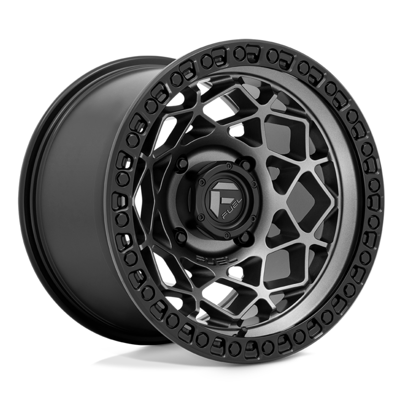 Fuel UTV- D784 15X7 4X156 GMTL M-BLK-RING 10MM (sold individually)