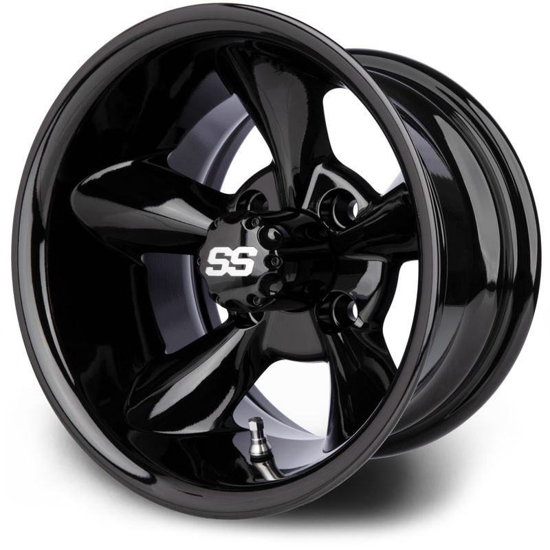 ​MODZ® Golf Cart Wheel- Godfather Glossy Black- 12"