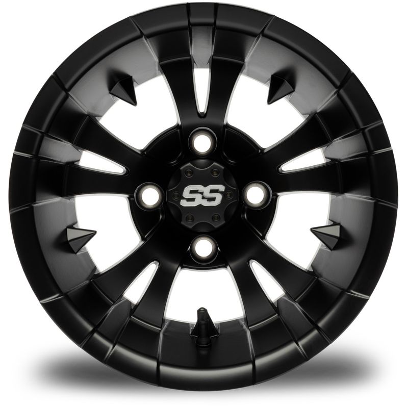 MODZ® Golf Cart Wheel-  Vampire Matte Black- 12"
