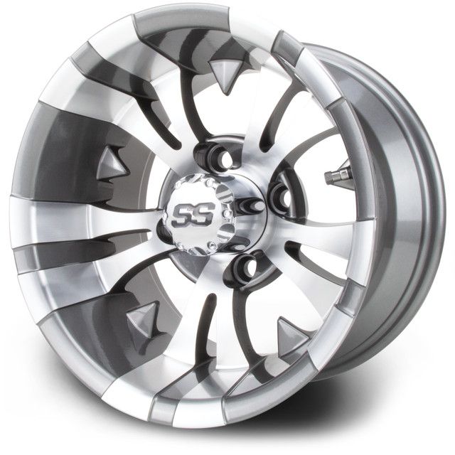 MODZ® Golf Cart Wheel- Vampire Gunmetal 12"