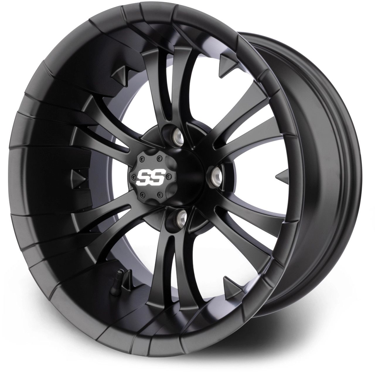 MODZ® Golf Cart Wheel- Vampire Matte Black 14"