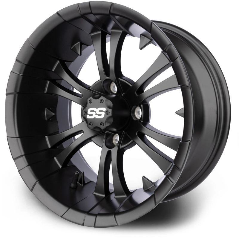 MODZ® Golf Cart Wheel- Vampire Matte Black 14"