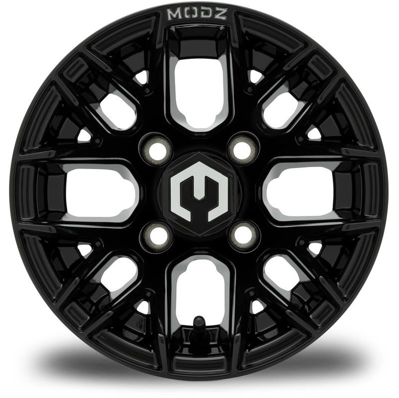 MODZ® Golf Cart Wheel- Matrix Glossy Black 10"