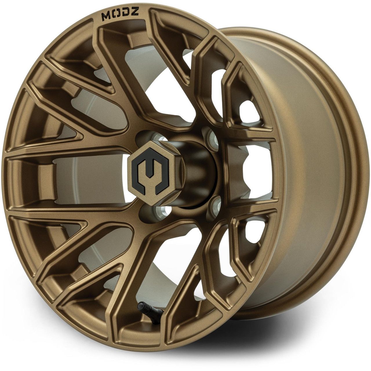 MODZ® Golf Cart Wheel- Matrix Matte Bronze 12"