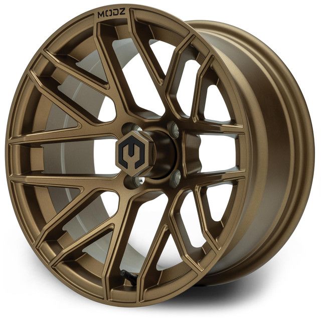 MODZ® Golf Cart Wheel-  Matrix Matte Bronze 15&quot;