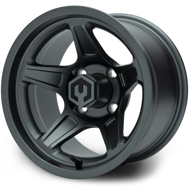 MODZ® Golf Cart Wheel- Drift Gunmetal 12"
