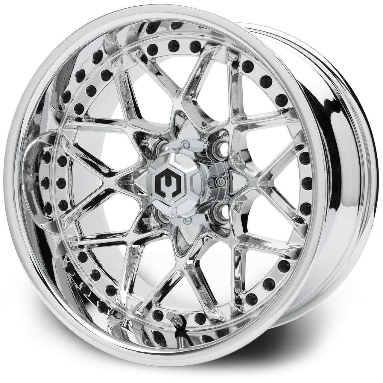 MODZ® Golf Cart Wheel- Formula 14&quot; Chrome