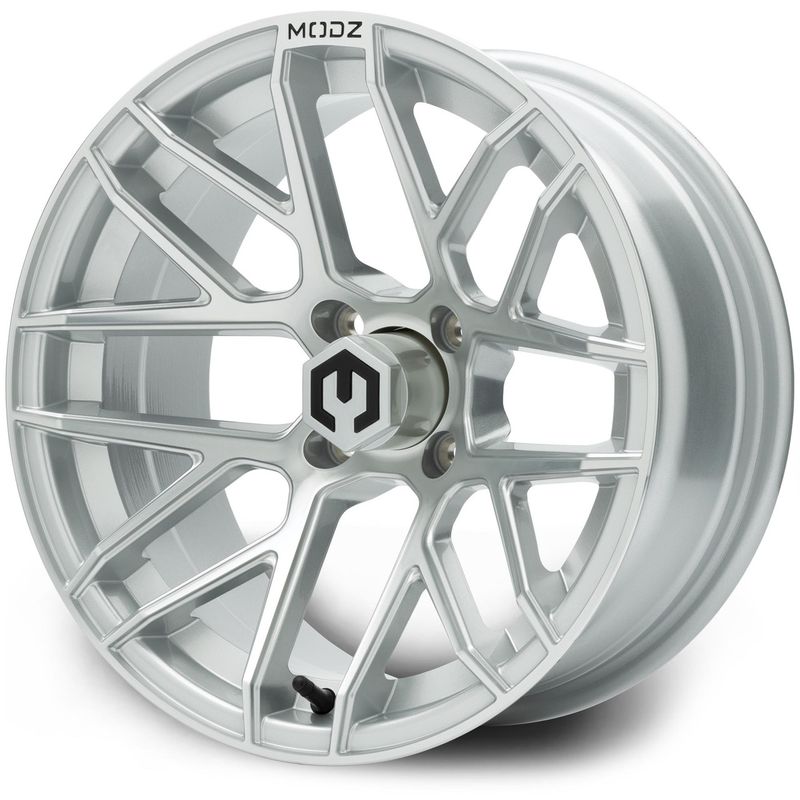 MODZ® Golf Cart Wheel-  Matrix Silver 15"