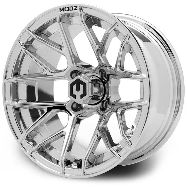 MODZ® Golf Cart Wheel- Matrix Chrome 14"