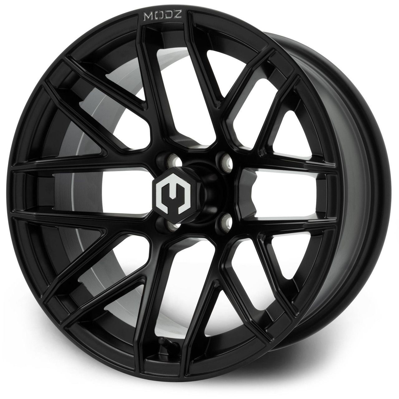 MODZ® Golf Cart Wheel-  Matrix Matte Black 15"