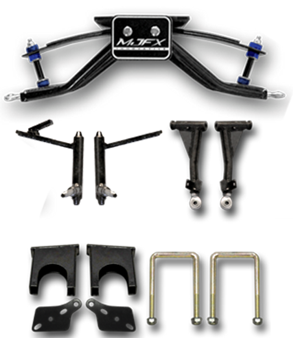 Madjax 6" A-Arm Lift Kit for Club Car DS with Black Plastic Dust Caps (2003-newer)