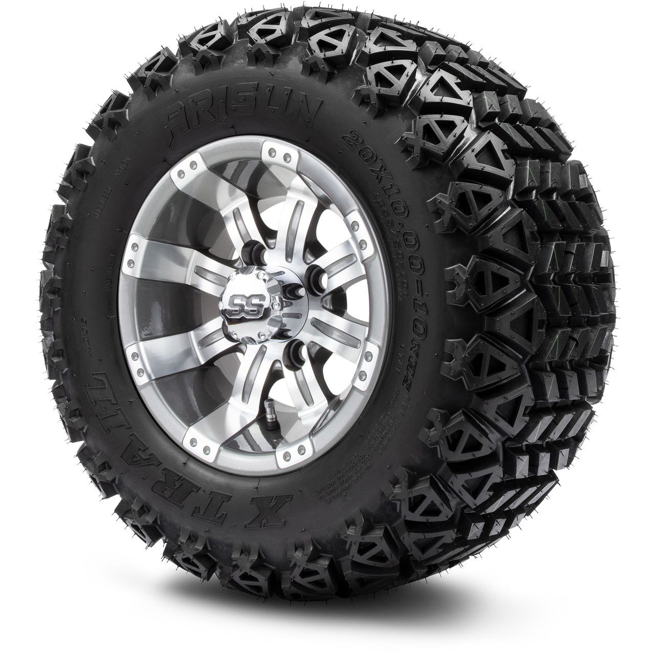 MODZ® 10" Tempest Gunmetal - Lifted Tires and Wheels Combo