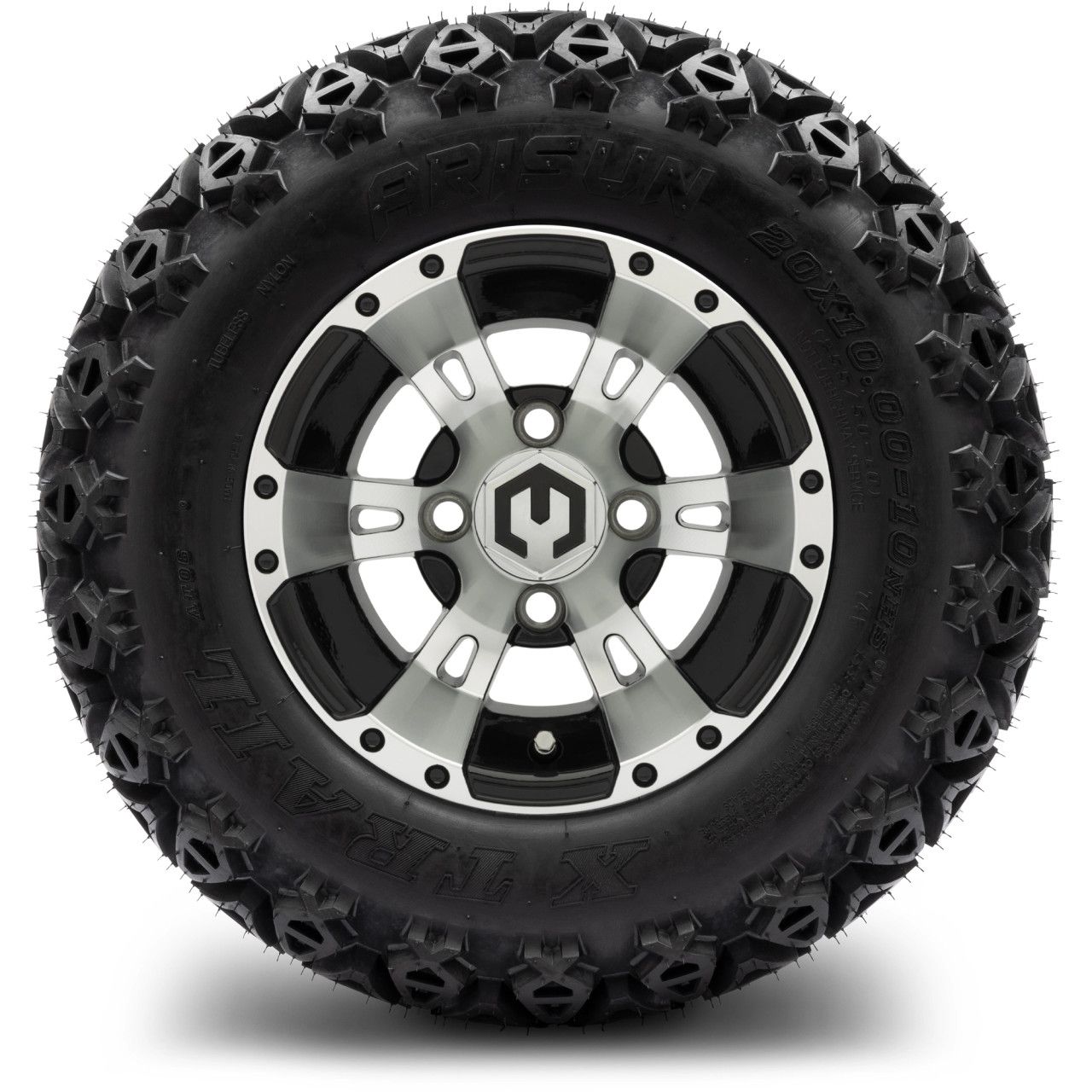 MODZ® 10" Ambush Machined Black - Lifted Tires and Wheels Combo