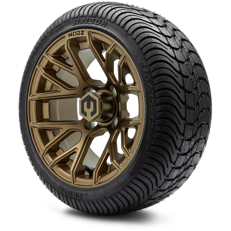 MODZ® 12" Matrix Matte Bronze - LowPro Tires and Wheels Combo