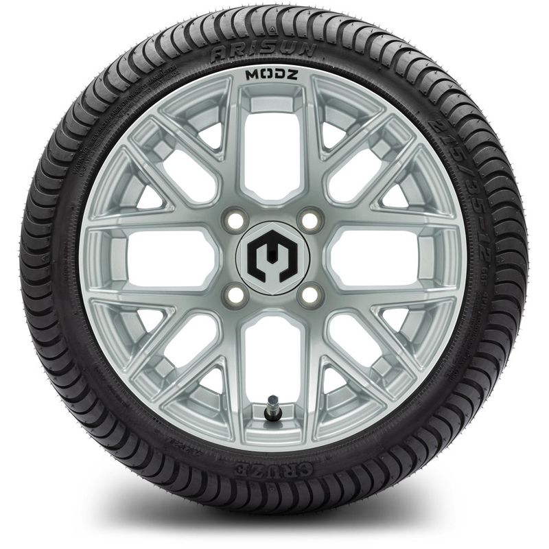 MODZ® 12" Matrix Silver - LowPro Tires and Wheels Combo