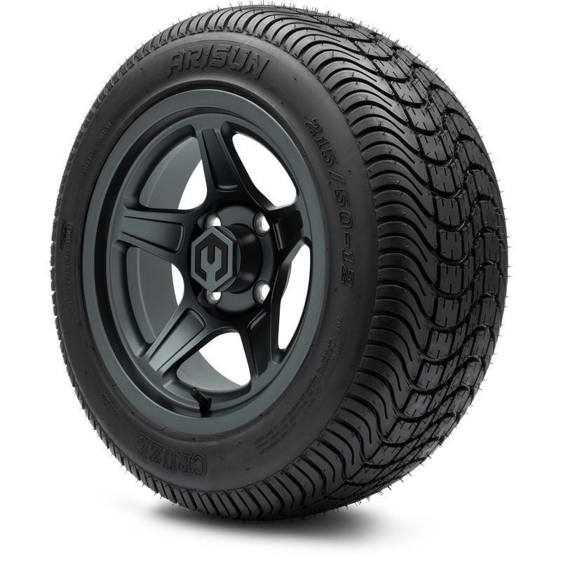 MODZ® 12" Drift Gunmetal - LowPro Tires and Wheels Combo