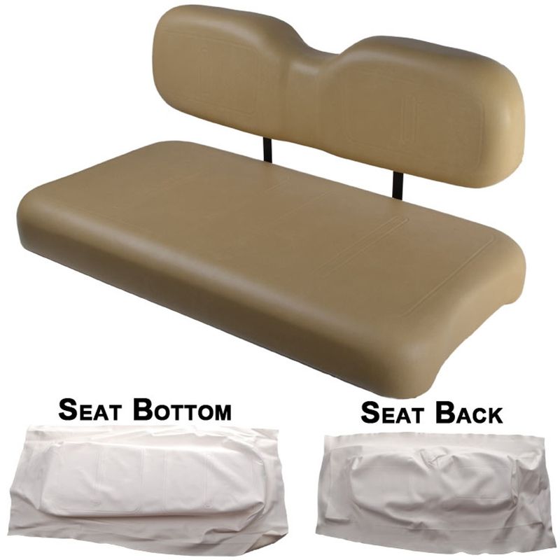 EZGO TXT 1994 and Newer Replacement Front Seat - White Cushions