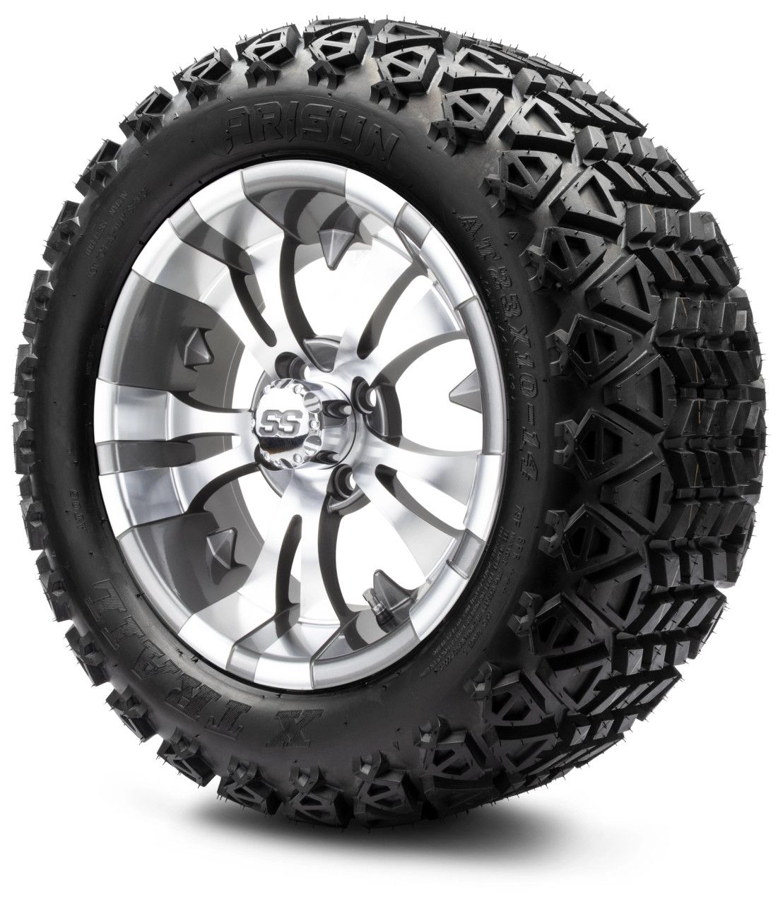 MODZ® 14" Vampire Gunmetal - Lifted Tires and Wheels Combo