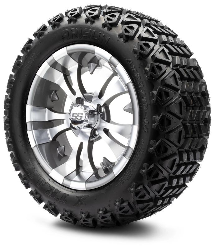 MODZ® 14" Vampire Gunmetal - Lifted Tires and Wheels Combo