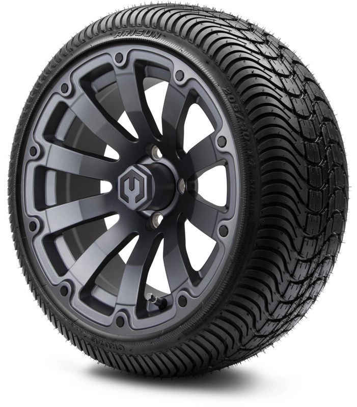 MODZ® 14" Bomber Matte Gunmetal - LowPro Street Tire and Wheels Combo