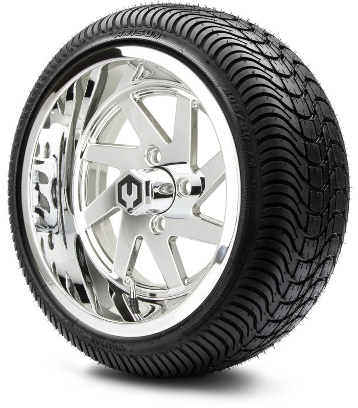 MODZ® 14" Fury Chrome - LowPro Street Tire and Wheels Combo