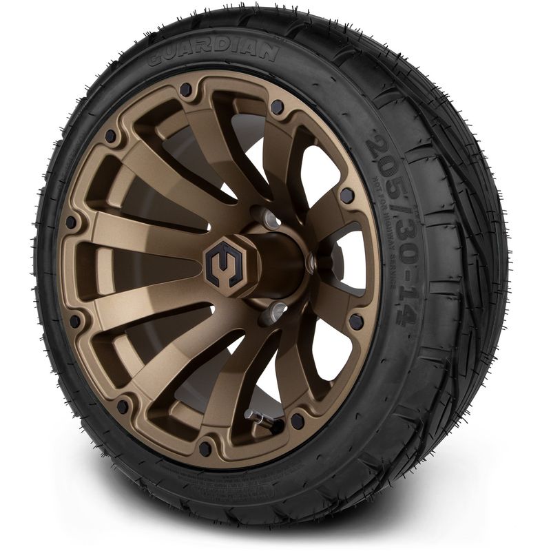 MODZ® 14" Bomber Matte Bronze - LowPro Street Tire and Wheels Combo