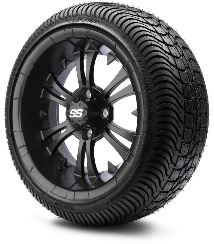 MODZ® 14" Vampire Matte Black Low Profile Tire and Wheel Combo