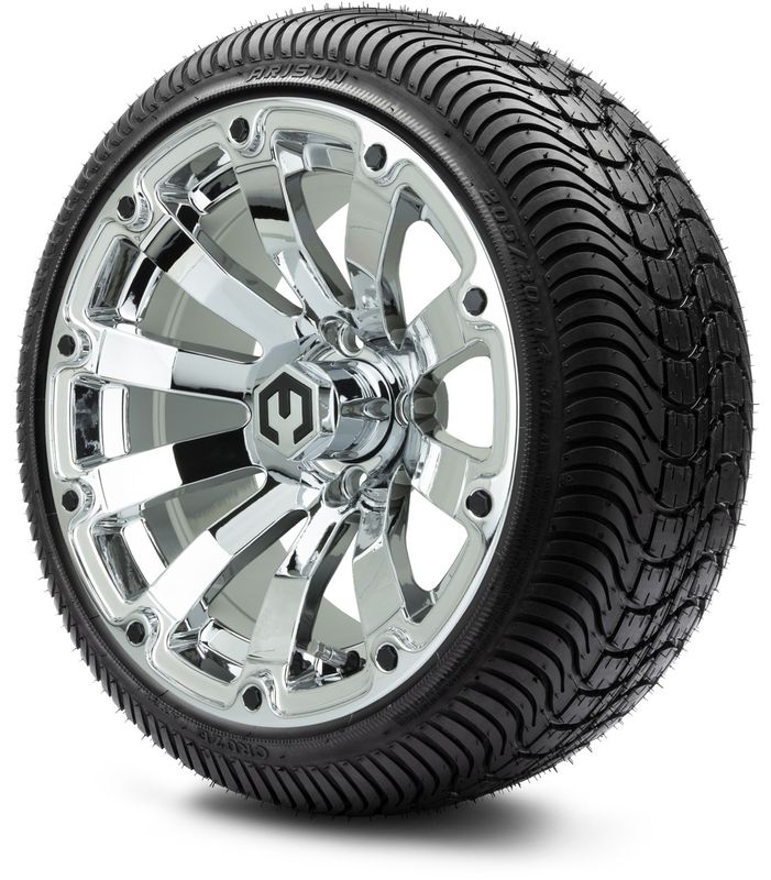 MODZ® 14" Bomber Chrome - LowPro Street Tire and Wheels Combo