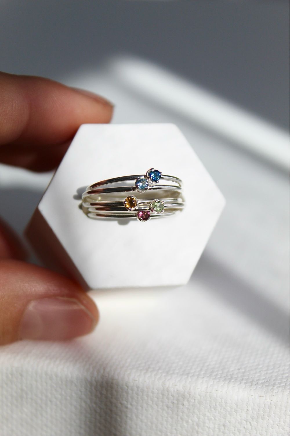 Tiny Gemstone Ring