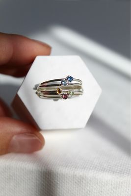 Tiny Gemstone Ring