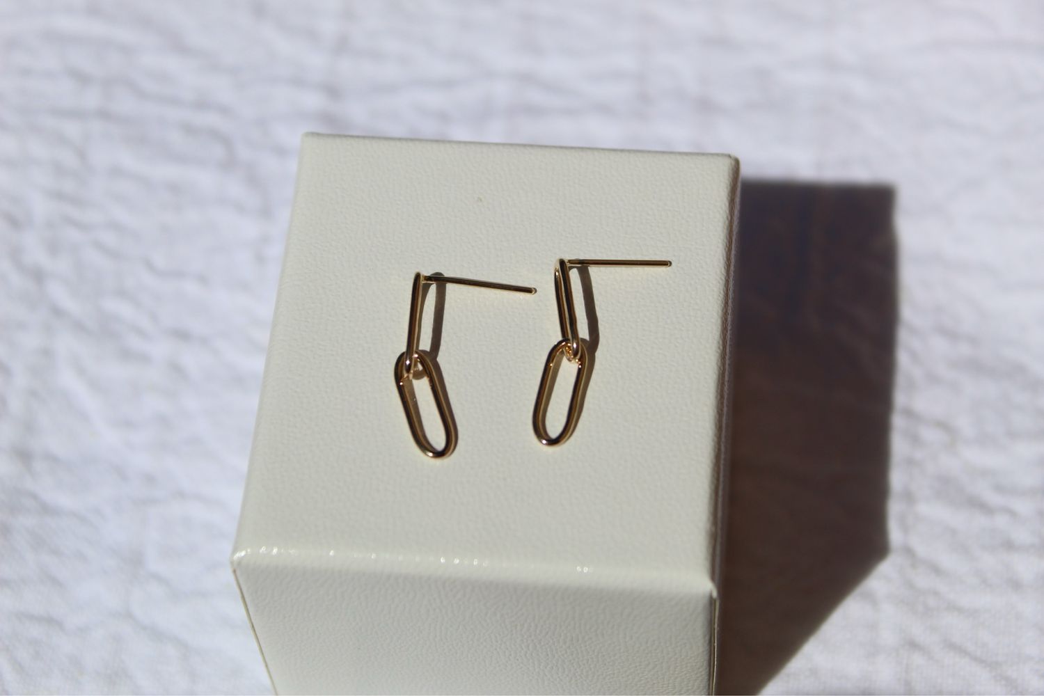 14k Paperclip Earrings