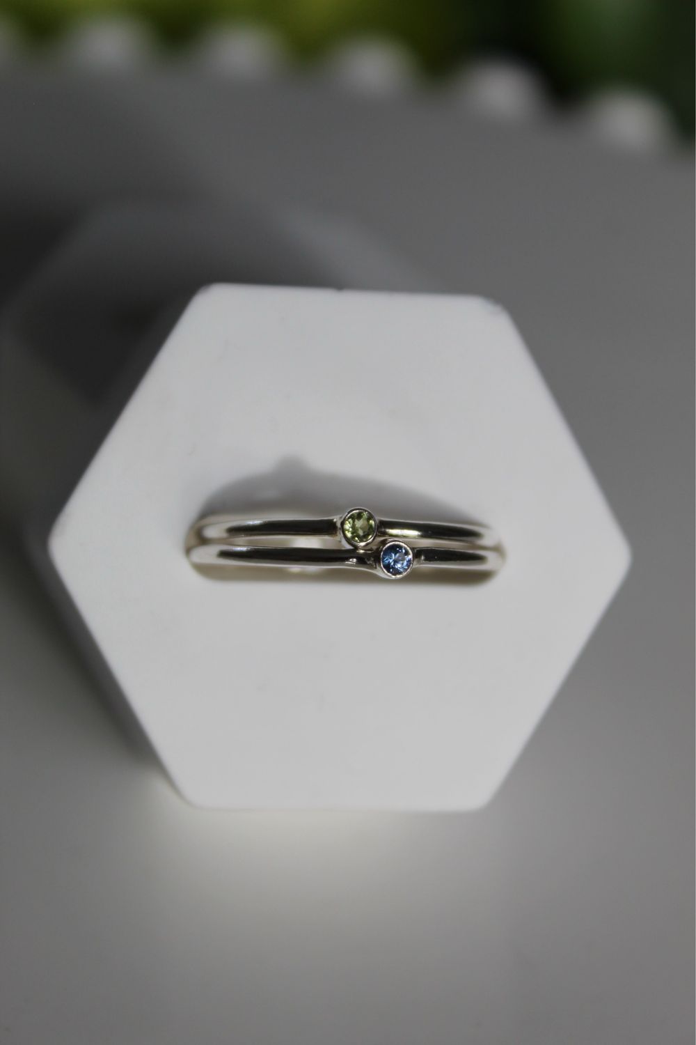 Tiny Sapphire Stacking Ring