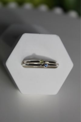 Tiny Sapphire Stacking Ring