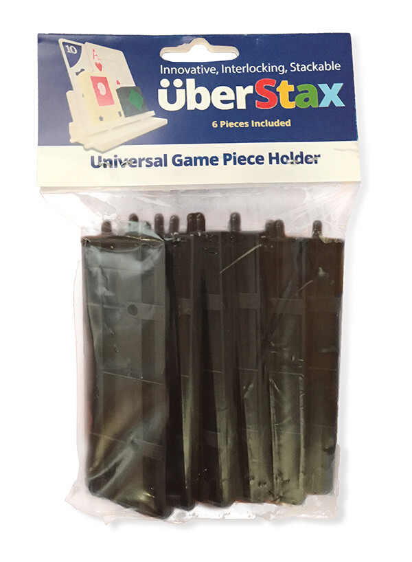 UberStax 10-Package Black Box Game Piece & Card Holders