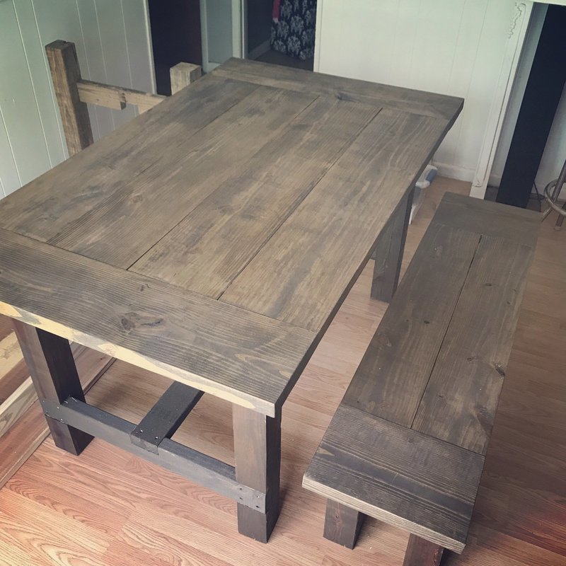 Pine farmhouse table