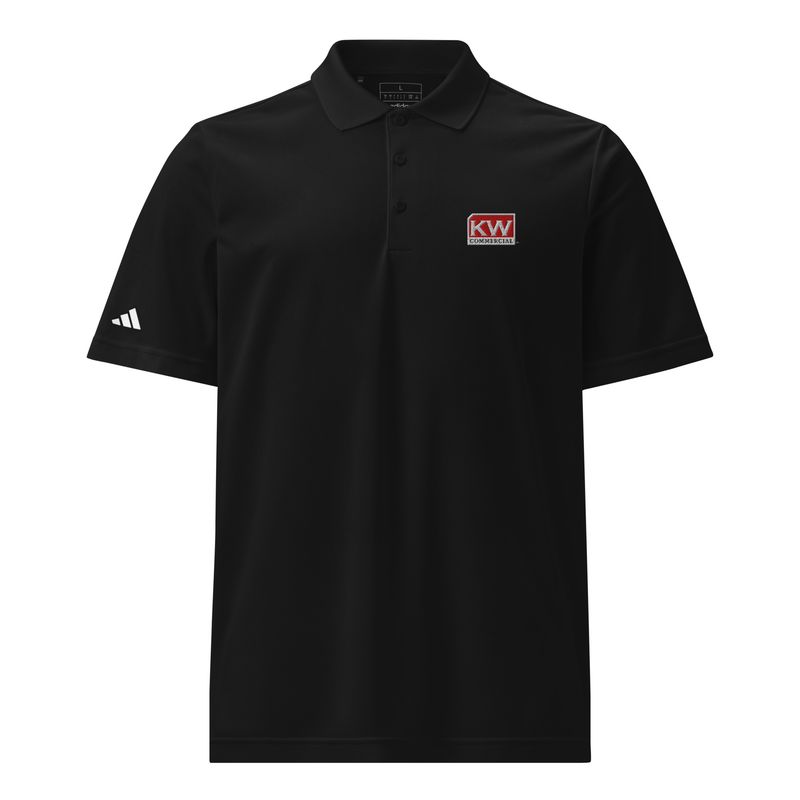 KW Commercial Black Sports Polo with Red Logo