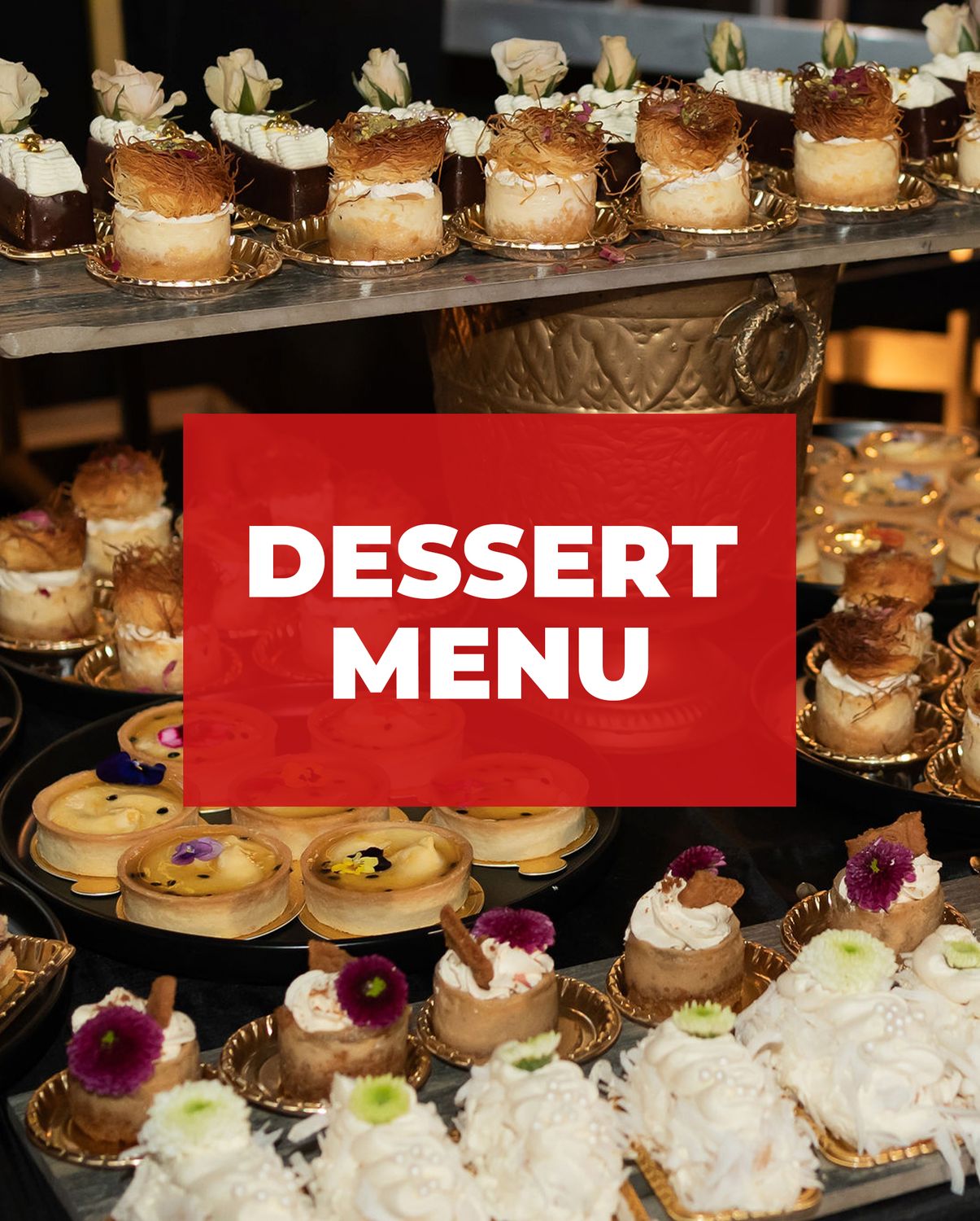 Dessert Selection Menu