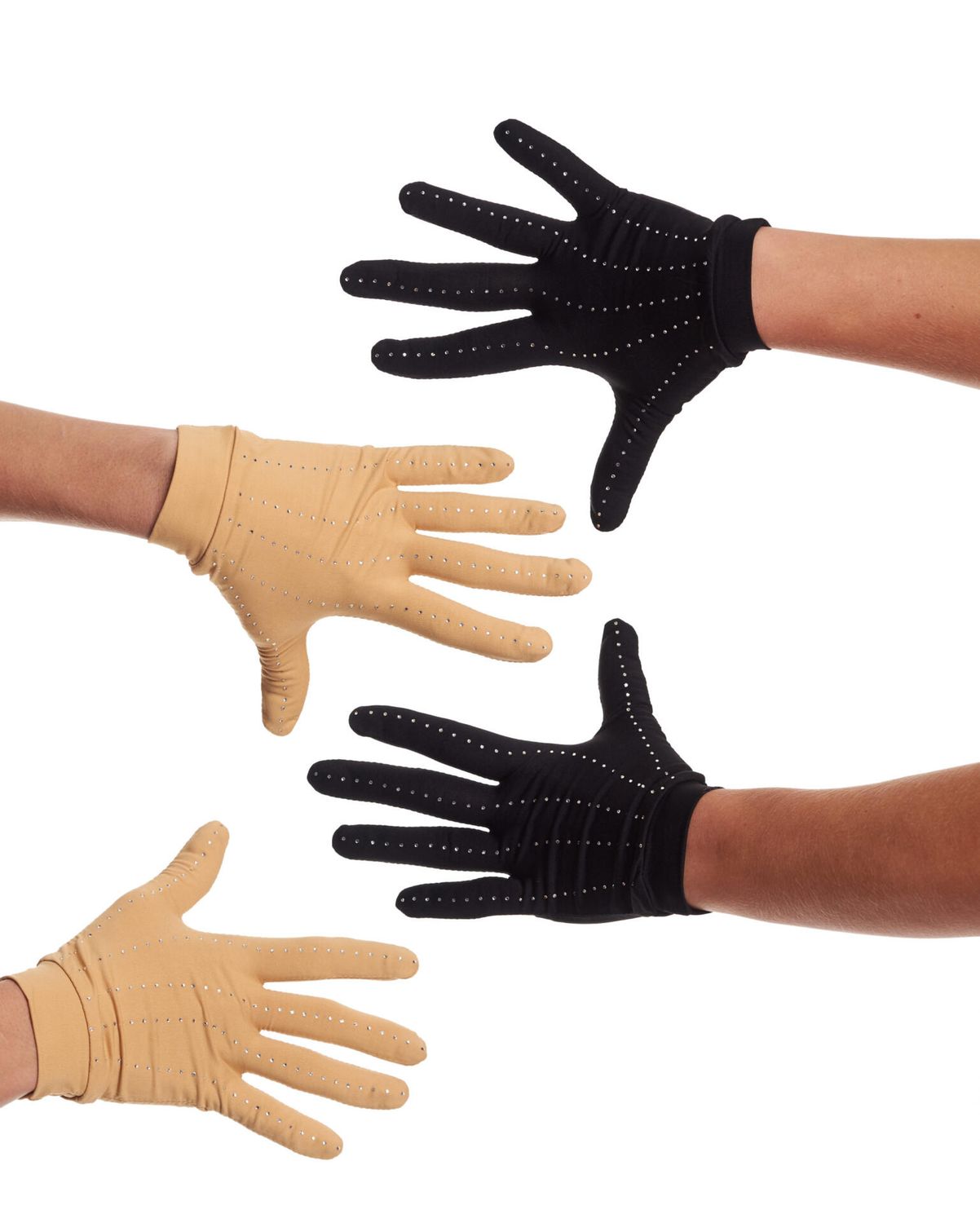 Beige competition gloves_No Crystals