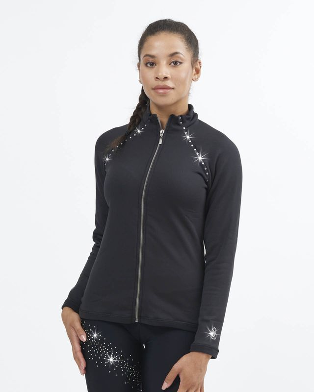 SAGESTER  Thermal jacket with rows of crystals