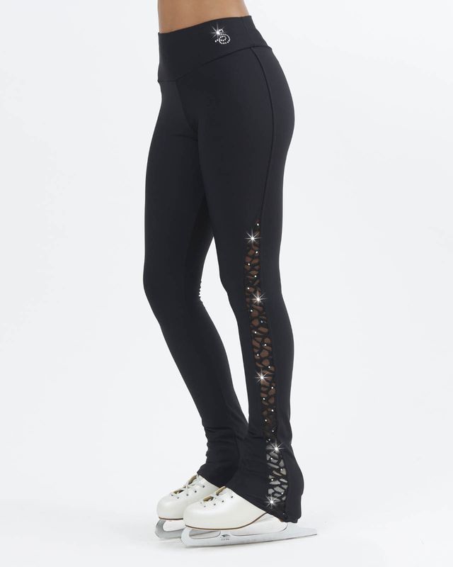 SAGESTER Eco-friendly thermal leggings with transparent insert