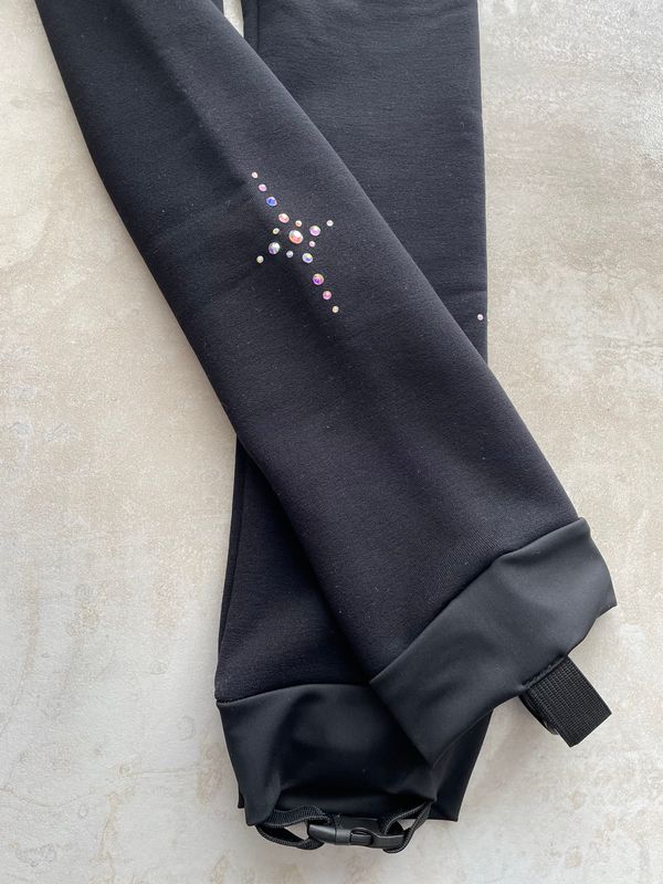Thermo Pants Skate Black w Crystals (Polartec)