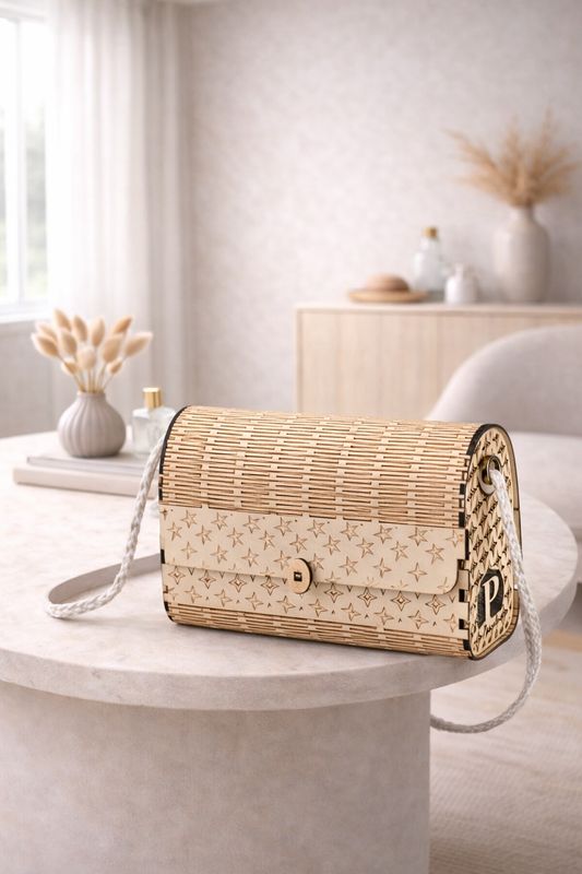 Sac à main à motif personnalisable modèle "losanges"