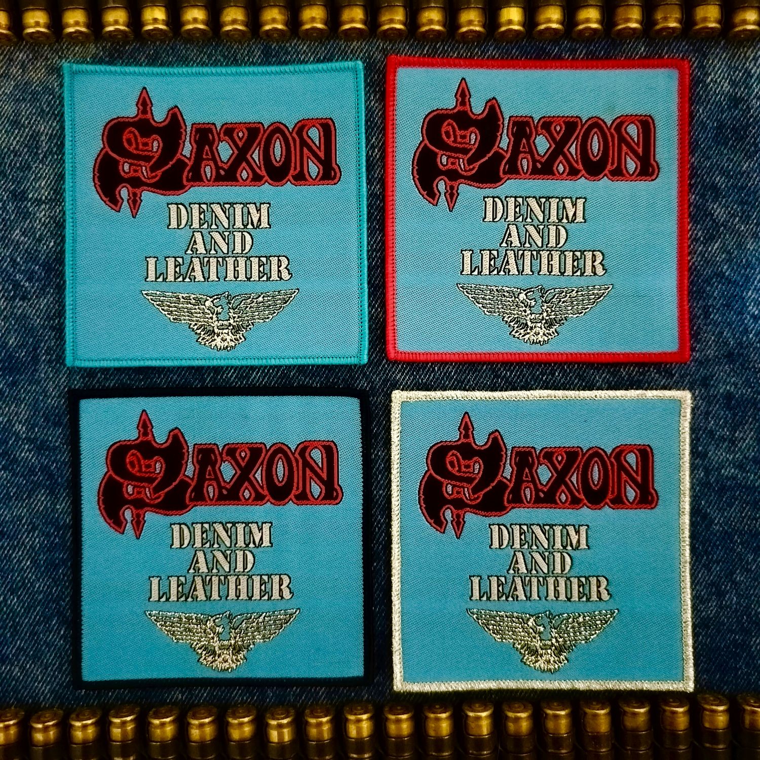 Saxon Denim And Leather Patch