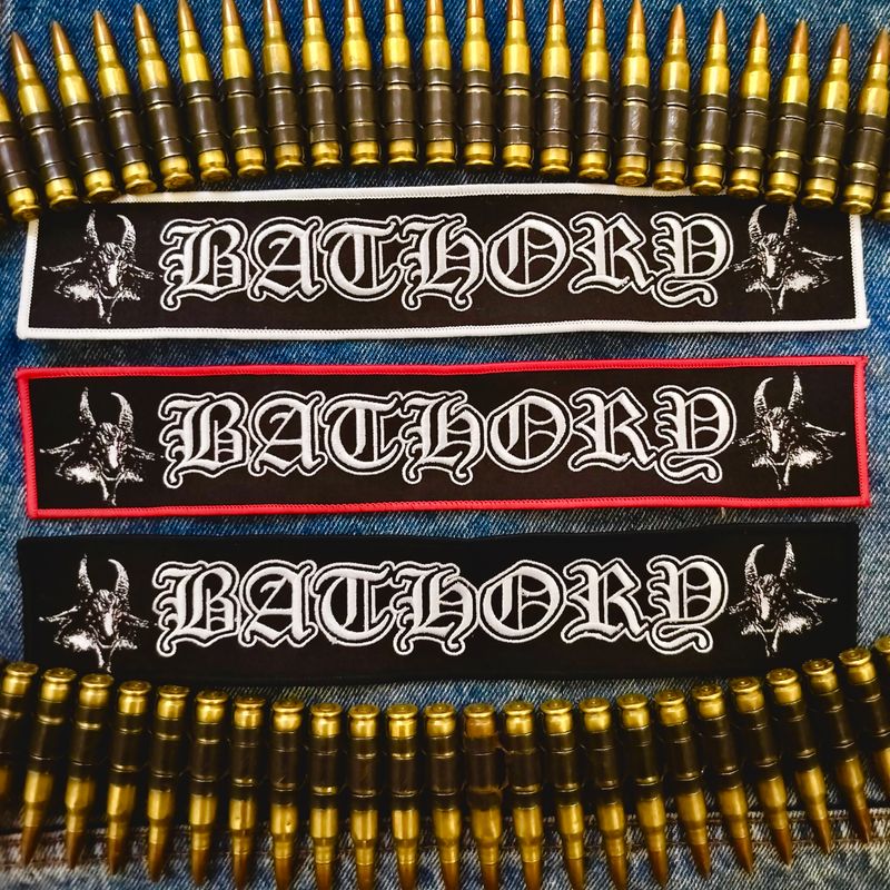 Bathory Embroidery-on-Woven Strip Patch