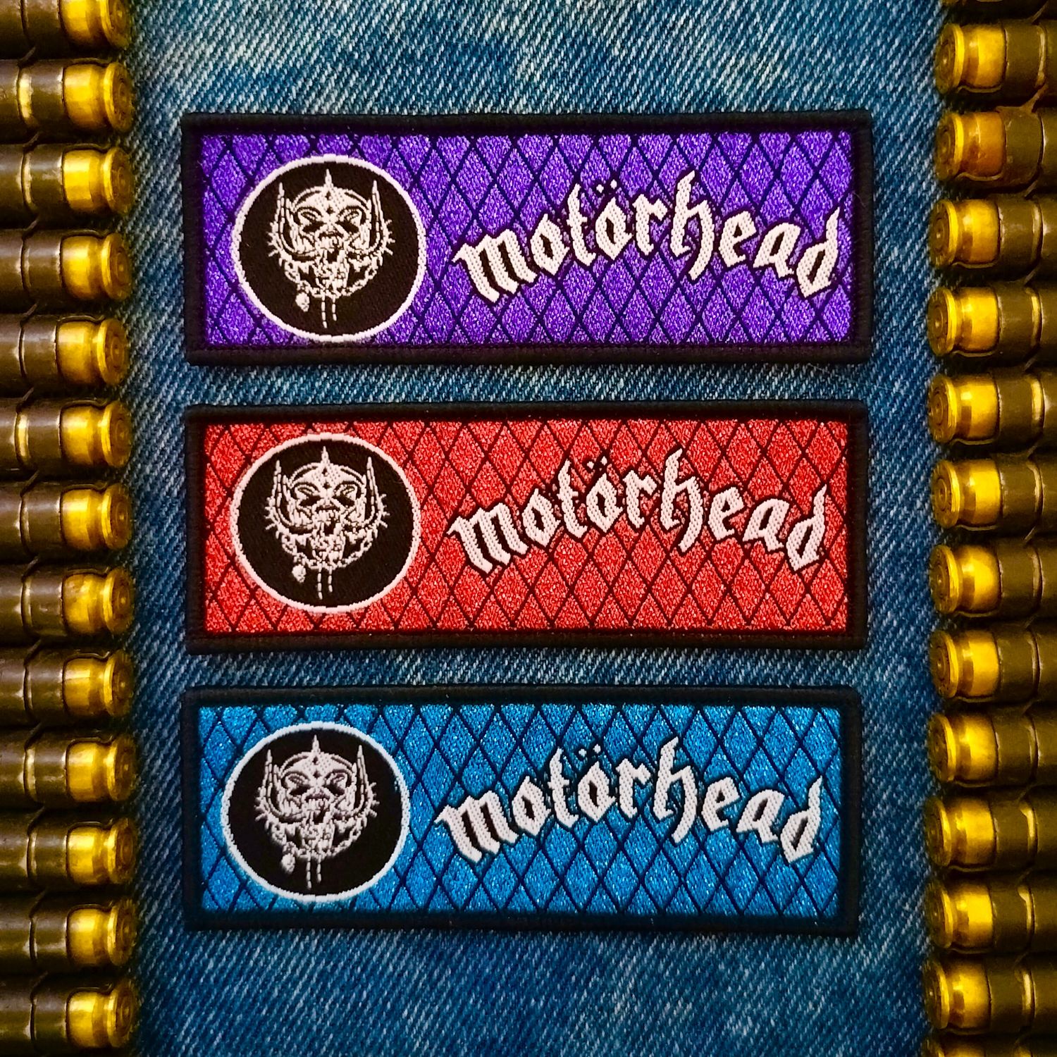 Motorhead Glittery Ministrip Patch