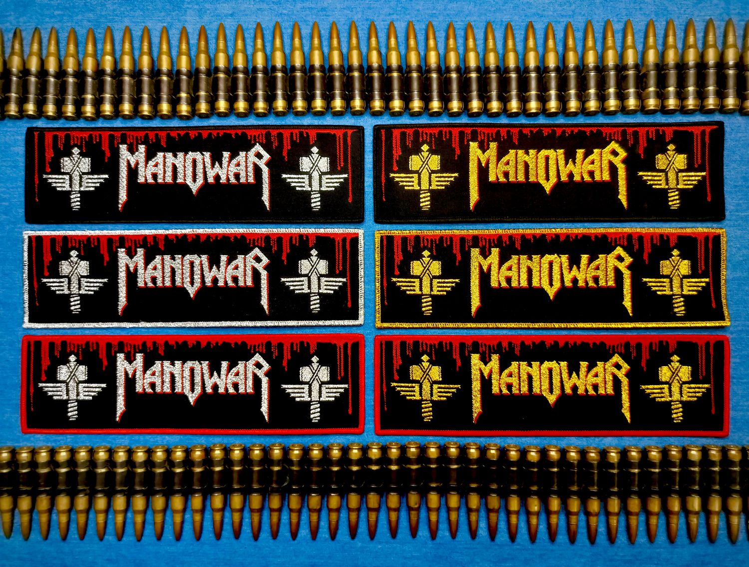 Manowar Blood Strip Patch