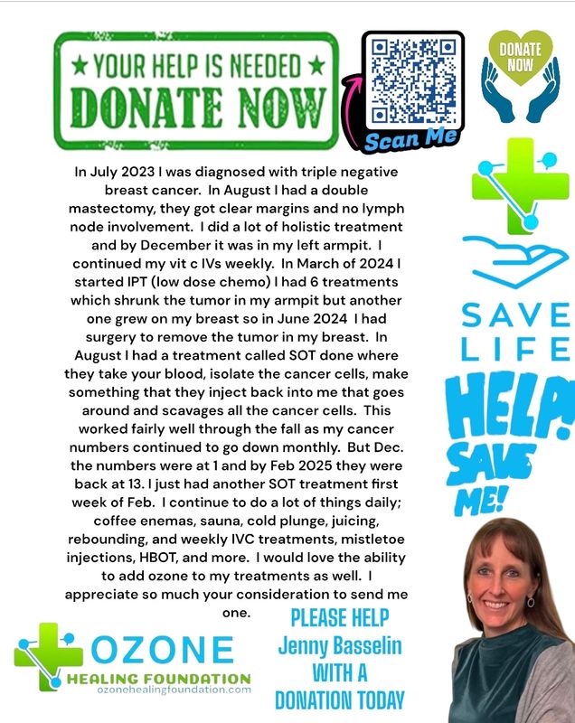 Please help Jenny Basselin donate  a $1 today