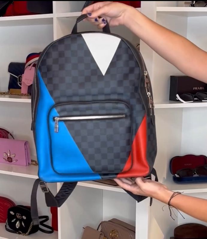 LV Damier Cobalt Cup Josh Backpack