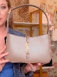 YSL Le 5A7 Beige Calfskin Leather (NEW)